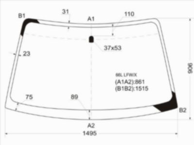 Стекло лобовое  Subaru Legacy