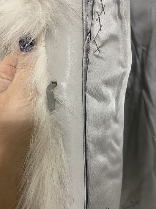 Blana naturala de vulpe argintie