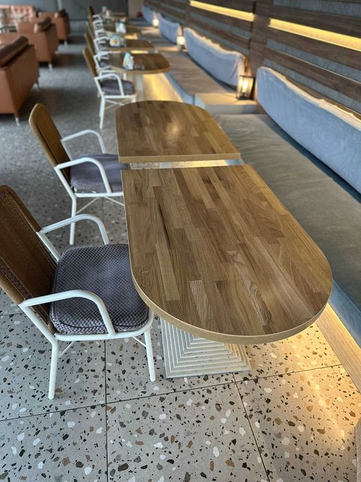 Маса за кафе/хранене – овал