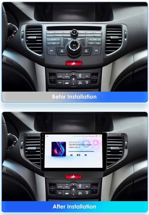 Мултимедия 9" за Honda Accord 8 Android 14 навигация CARPLAY GPS DSP