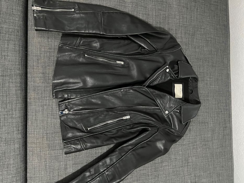 Geacă piele biker damă Zara