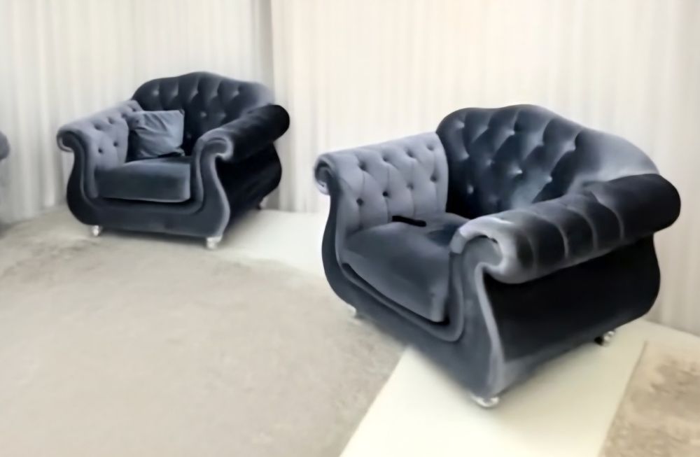 Set canapea + fotolii model Chesterfield