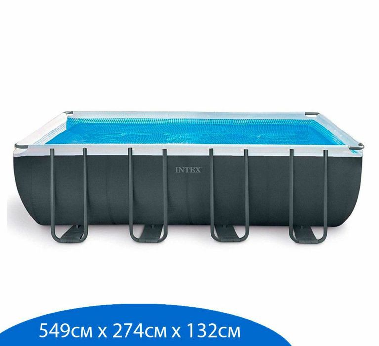 Intex бассейн 549х274х132+фильтр-насоса  лестница ++