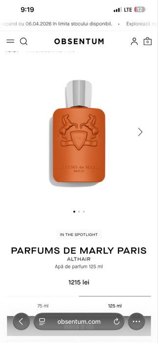 Parfums de marly paris - altair