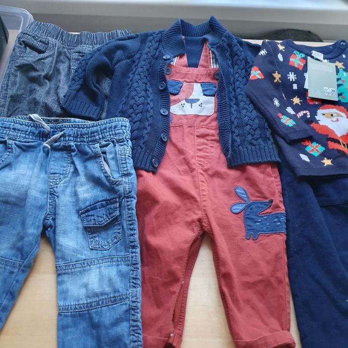 Set pantaloni captusiti si pulovere, Next, Zara, H&M, 6-9 luni