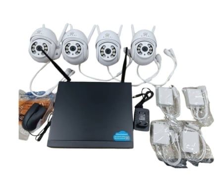 Безжичен WiFi комплект с 4 камери 4K Ultra HD + DVR за видеонаблюдение