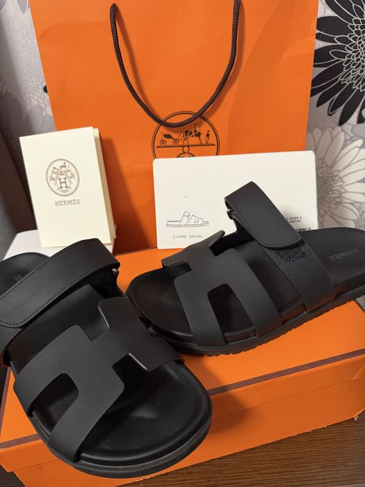 Vand papuci hermes barbati piele