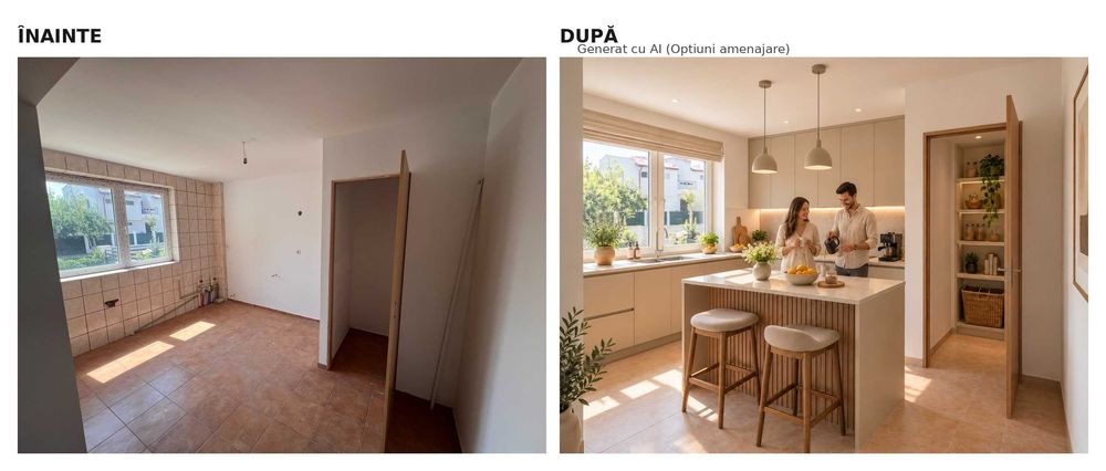 Casă cuplată cartier Henri Coandă, D+P+1E+M, 196 mp desfășurați, demisol compartimentat + mansardă înaltă, teren 273 mp