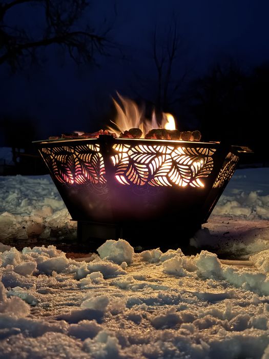 Focar exterior cu grill din otel 3 mm demontabil