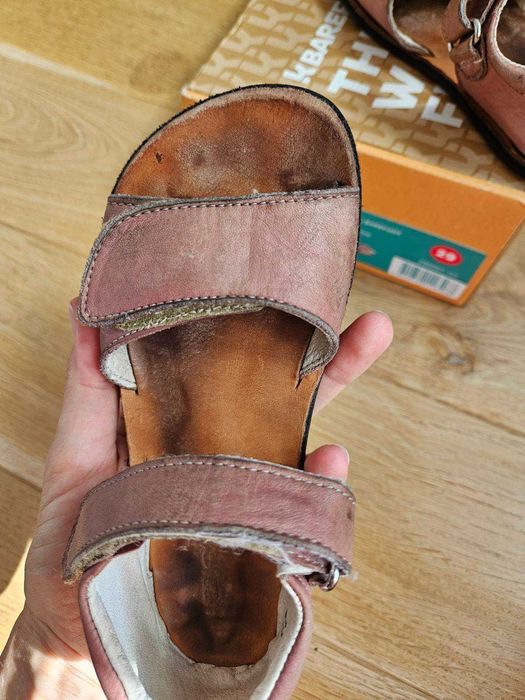 Боси детски сандали Koel Barefoot Amelia Old pink /номер 29/