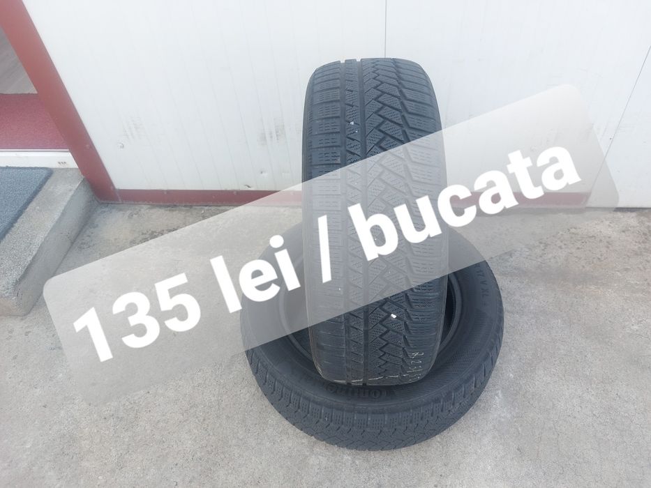 135 lei bucata!Doua anvelope M+S/IARNA 225 55 17 Continental