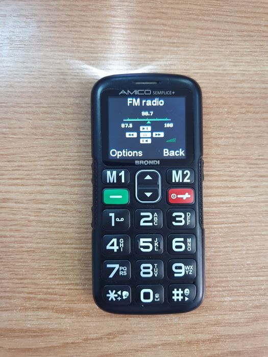 Telefon italian Brondi taste butoane mari lcd color seniori necodat