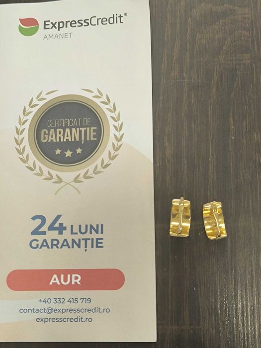 Cercei aur 18k 5,43 grame (AG24 b.43412)- Garantie 2 ani!