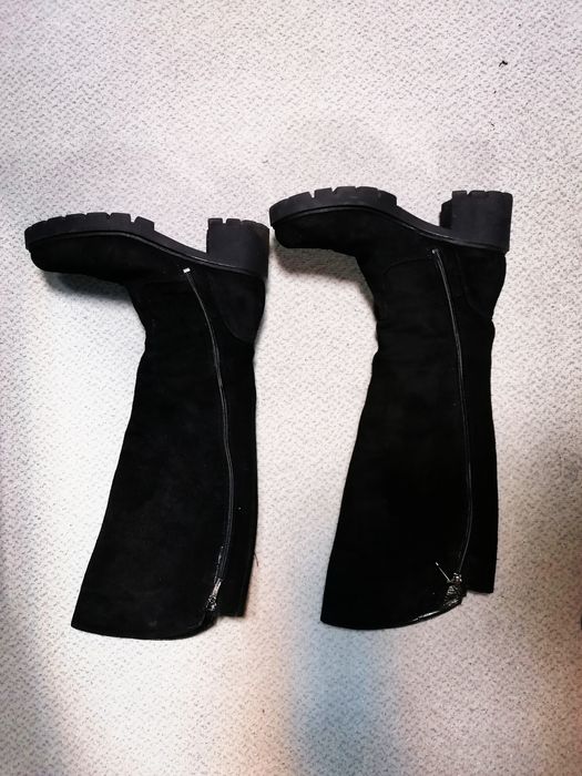 Cizme piele întoarsă