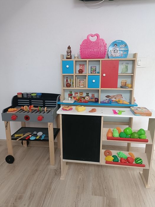 Gratar lemn jucarie magazin lemn jucarii accesorii pentru copii