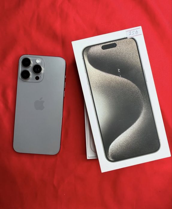 iPhone 15 ProMax 256 Natural Titan Akk: 91% Radnoy
