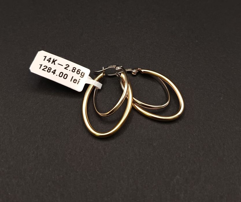 Cercei Aur 14k/585.    2,86gr