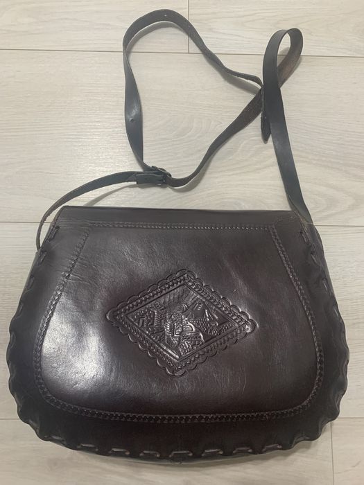 Geanta piele naturală Peru