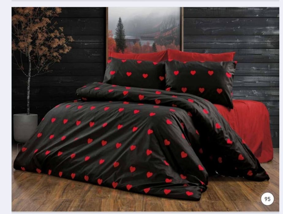 Марка VALDİVİA луксозен двоен ранфорс спален комплект 100%памук- 25 €