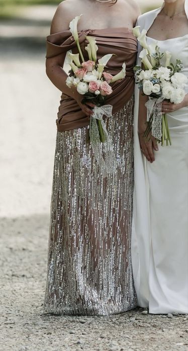 Rochie eleganta tafta si dantela liniara