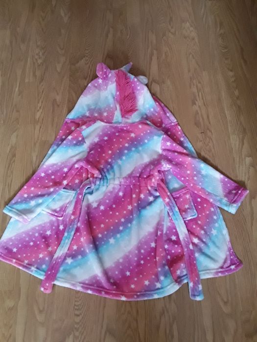 Halat de baie + 2 costume de baie fetițe 6-8 ani