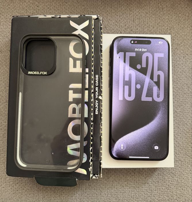 iPhone 15 pro max black titanium