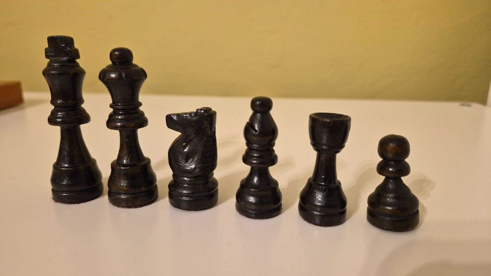 Set tabla joc sah Pavilion Nr 14 retro vintage colectie lemn calitate