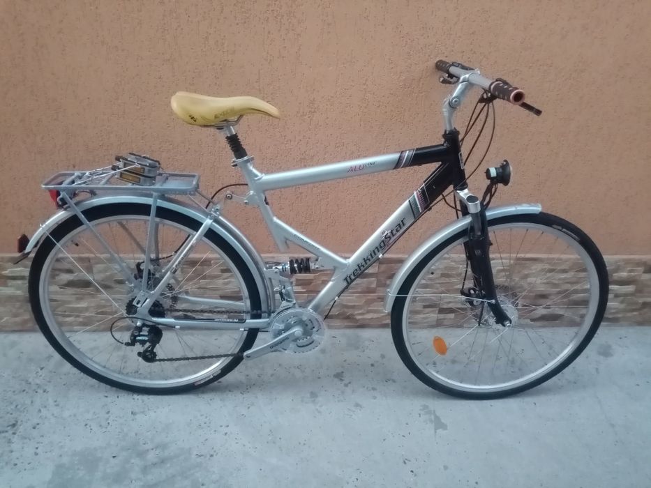 Bicicleta trekking alu ,discuri