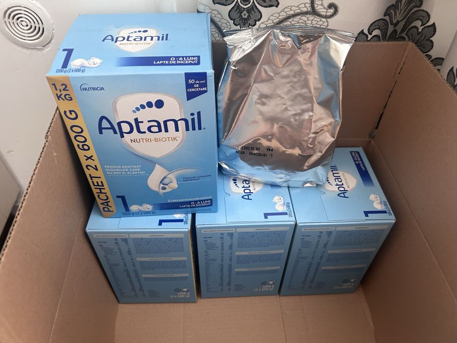 vand lapte praf aptamil 0-6 luni la oferta. aduc eu la domiciuliul cumparatorului din  suceava