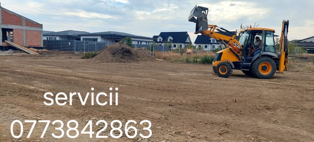 inchirieri buldoexcavator cu picon, excavari ,demolari , deszapezire