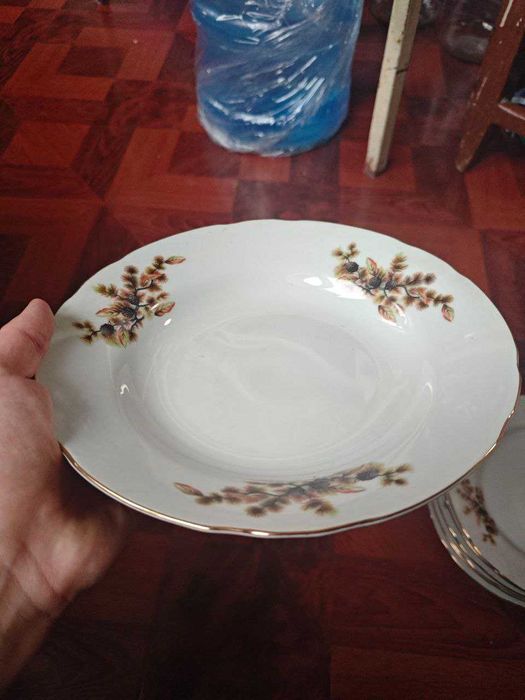 Японская посуда рисунок Шишки