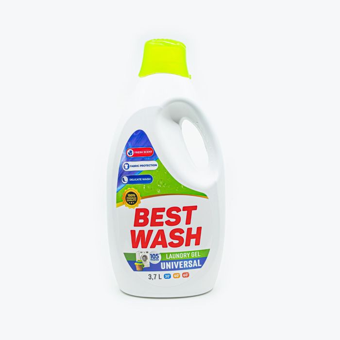 BestWash Универсален гел течен перилен препарат 3.7 л