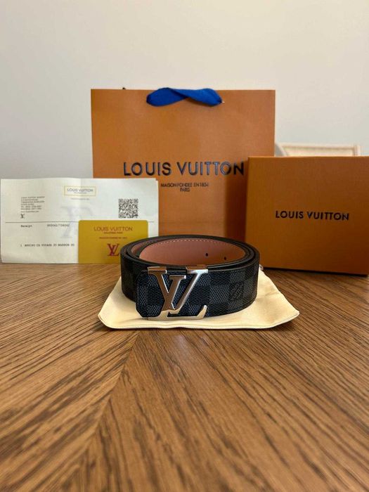 Curea Louis Vuitton Damier Graphite – Black Edition Premium