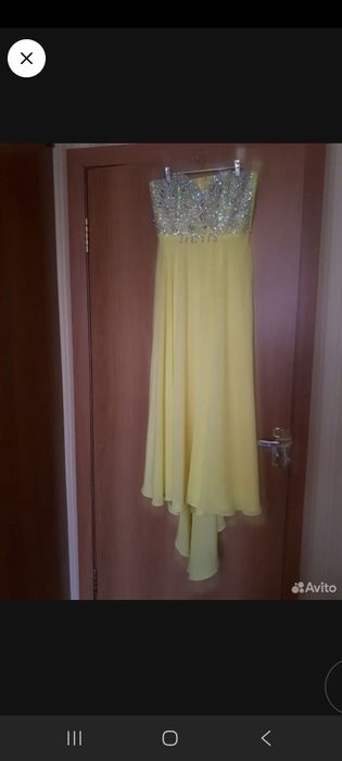 Платье в пол 46р