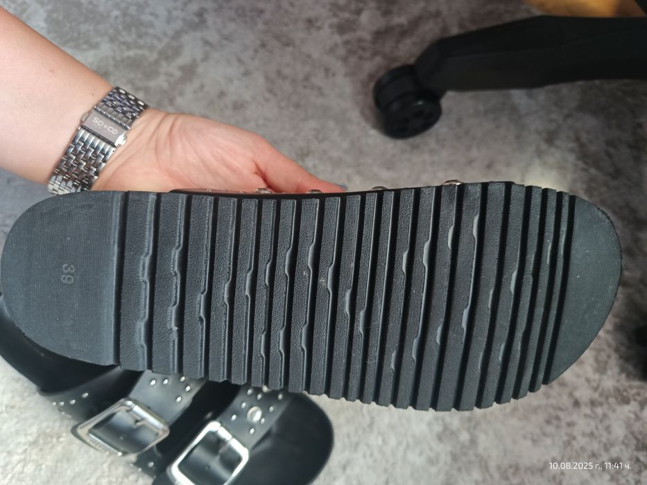 Дамски  чехли сандали естествена кожа