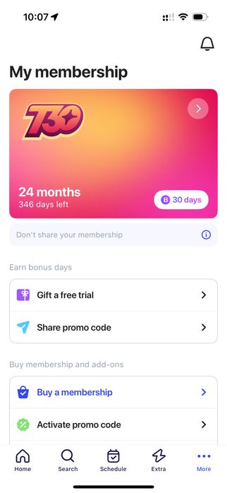 1 Fit - продам годовой абонимент