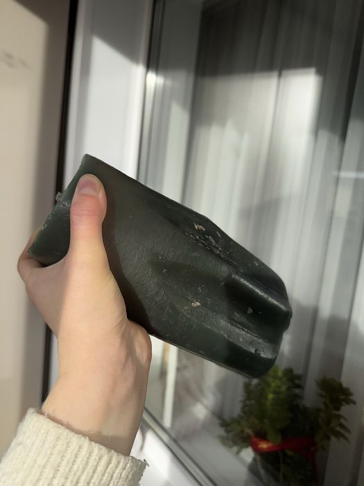 Свечи большие зеленые