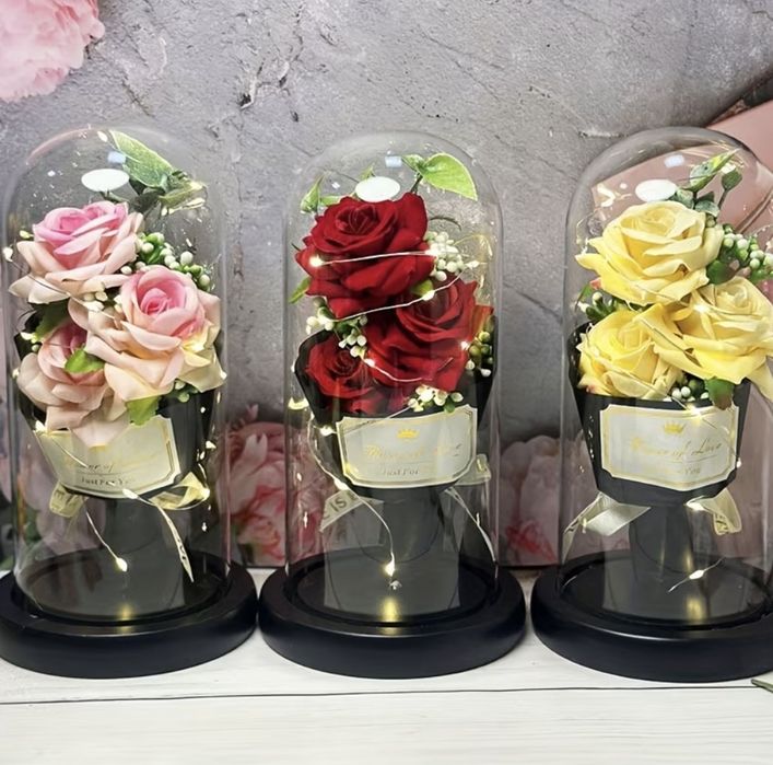 Букет от розови и червени рози