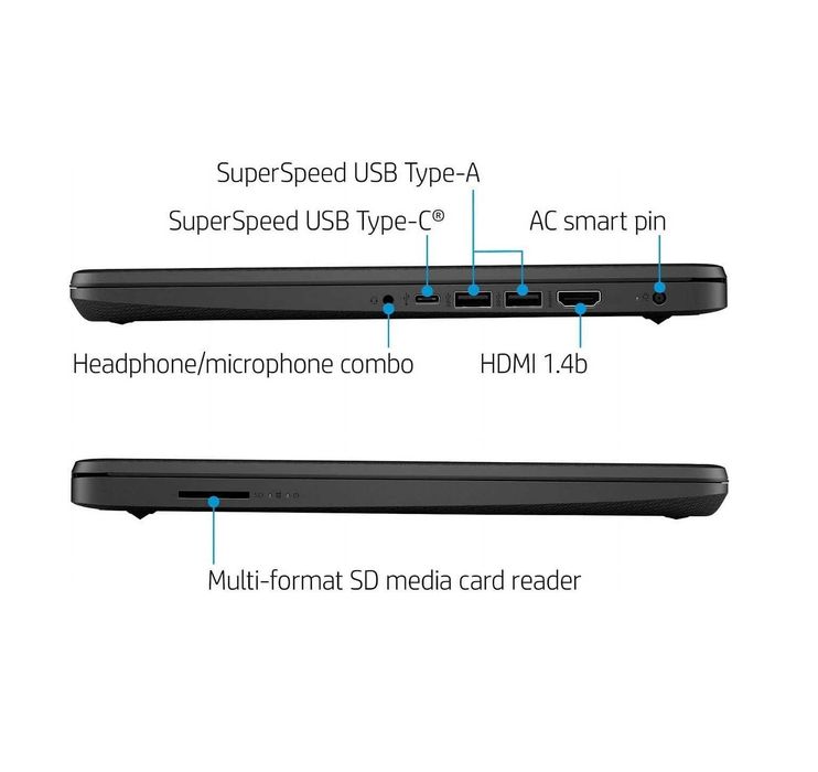 Ультрабук HP 14 / 14-dq0005tg / Celeron N4120 / 4Gb / 64Gb / 14.0'' HD