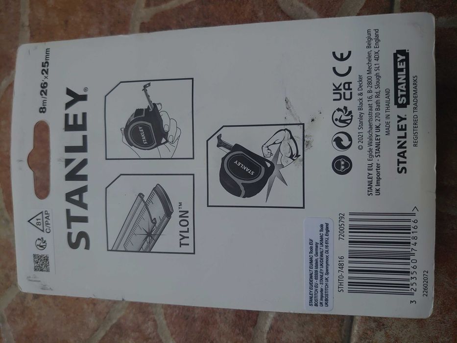 Ролетки Stanley 8m x 26mm