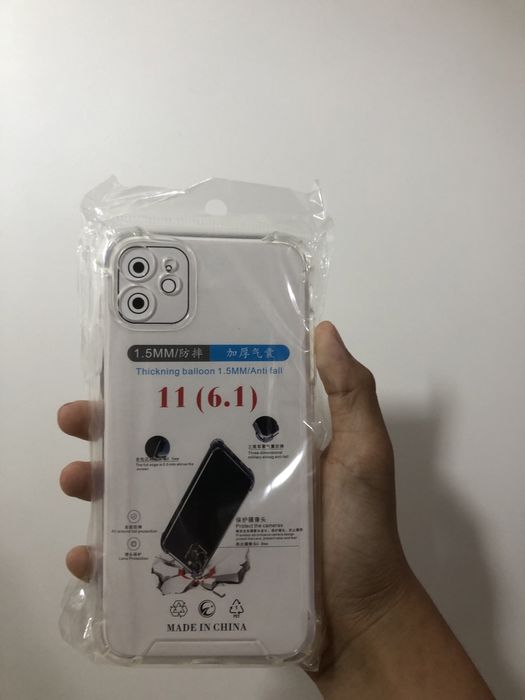 Чехол айфон 11 прозрачный