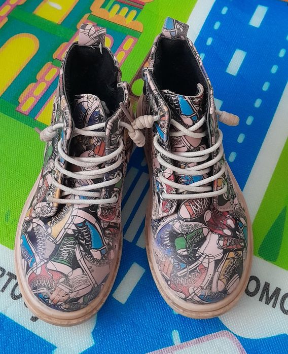 Осенний весенний ботинка для девочек