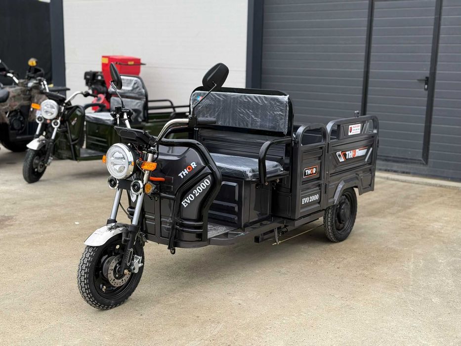 Tricicleta Thor EVOmotor2000w electrica  Noua carte CIV invlus Agramix