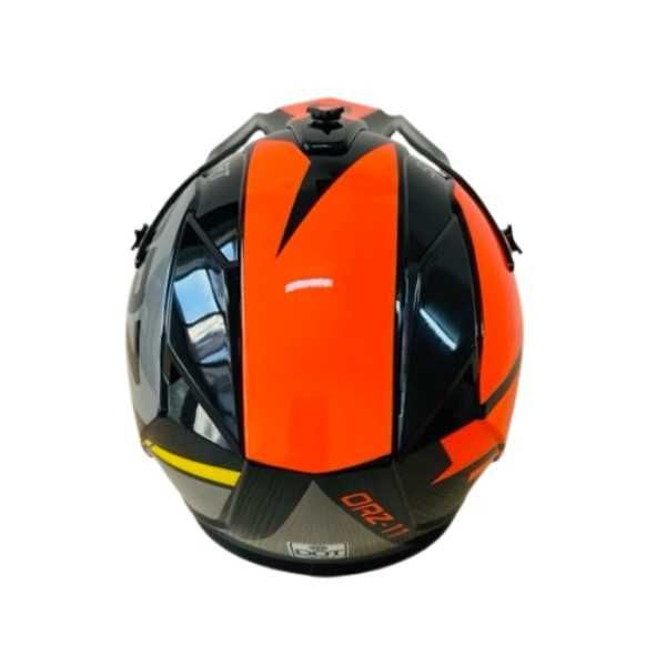 Кросова каска, За мотор, Велосипед, S, M и L размер, Сив с оранжев