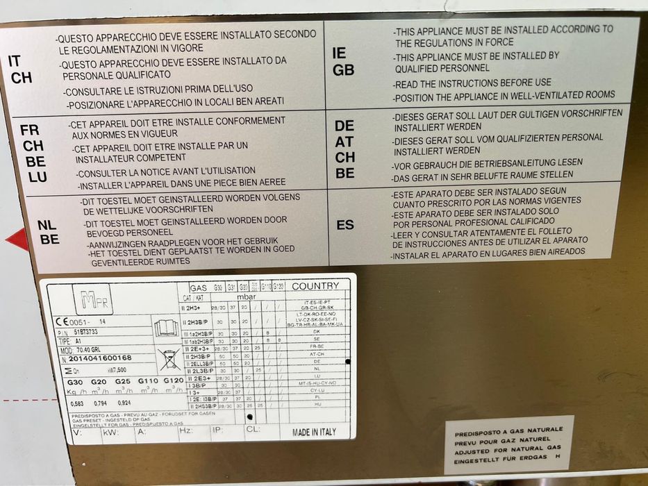 Vand grill Mastro profesional