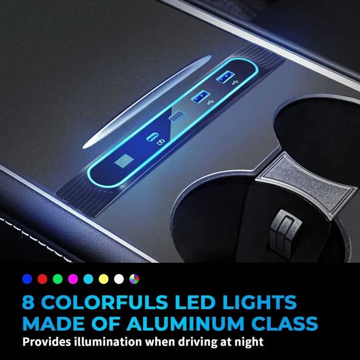 accesorii hub doking usb Tesla  3/Y -27 W  cu lumini