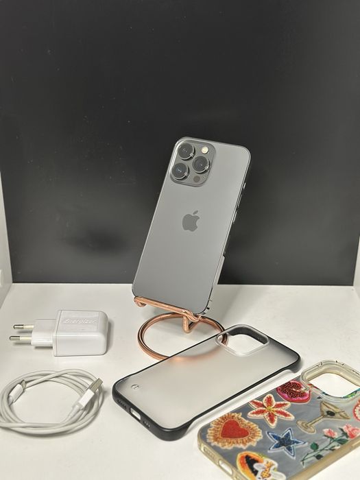 iPhone 13 Pro Graphite 90% | incarcator + 2 huse | impecabil 128 GB 5G