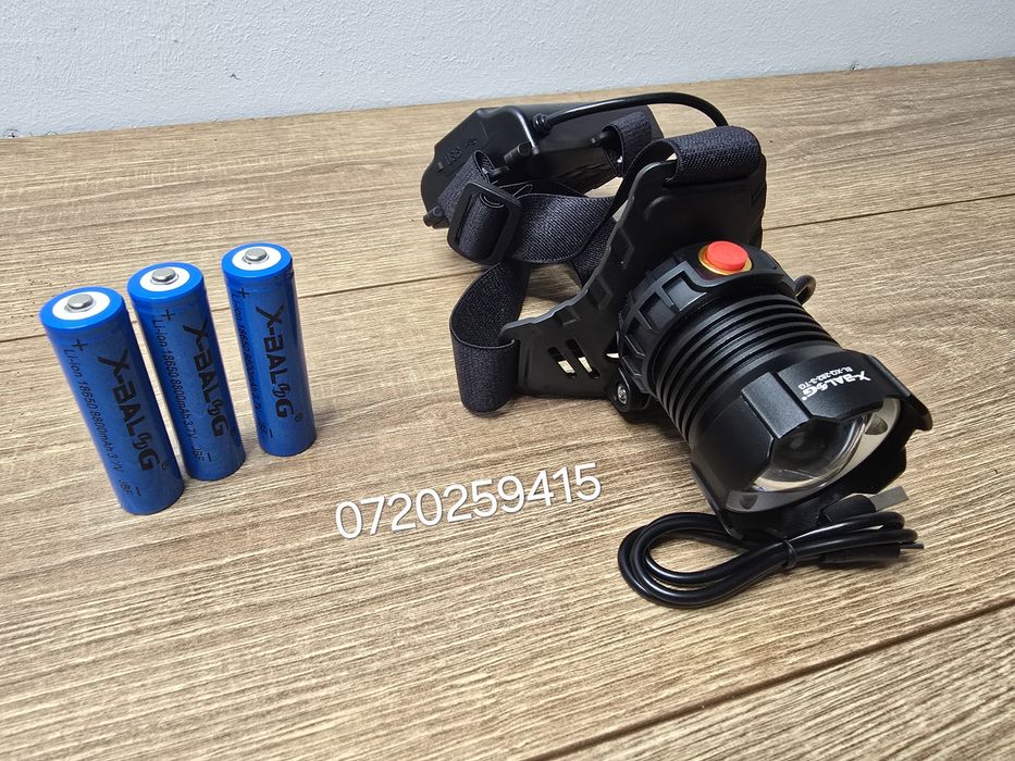 Lanterna Profesionala Puternica Frontala cu Led laser PM20 ULS, 1300m