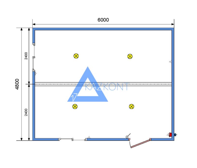 Модульное здание из двух блоков