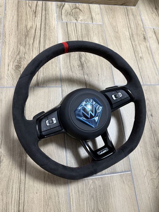Volan Nou VW Alcantara R GTI GTD Golf 5 6 7 Passat CC B6 B7 B8 Arteon